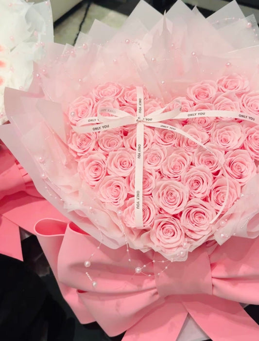 Fairy Pink Heart Bouquet - Rhoel