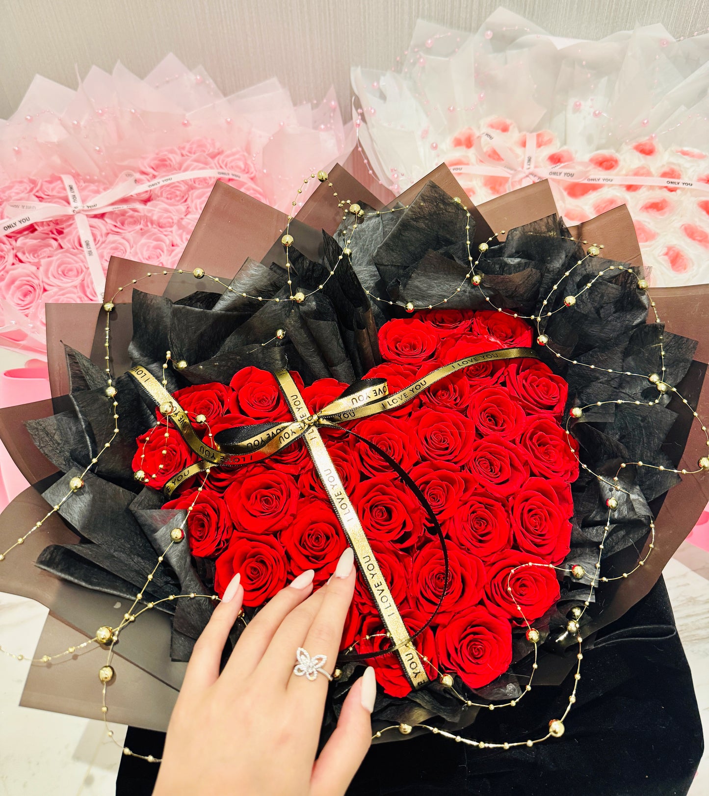 Love Red Heart Bouquet - Rhoel