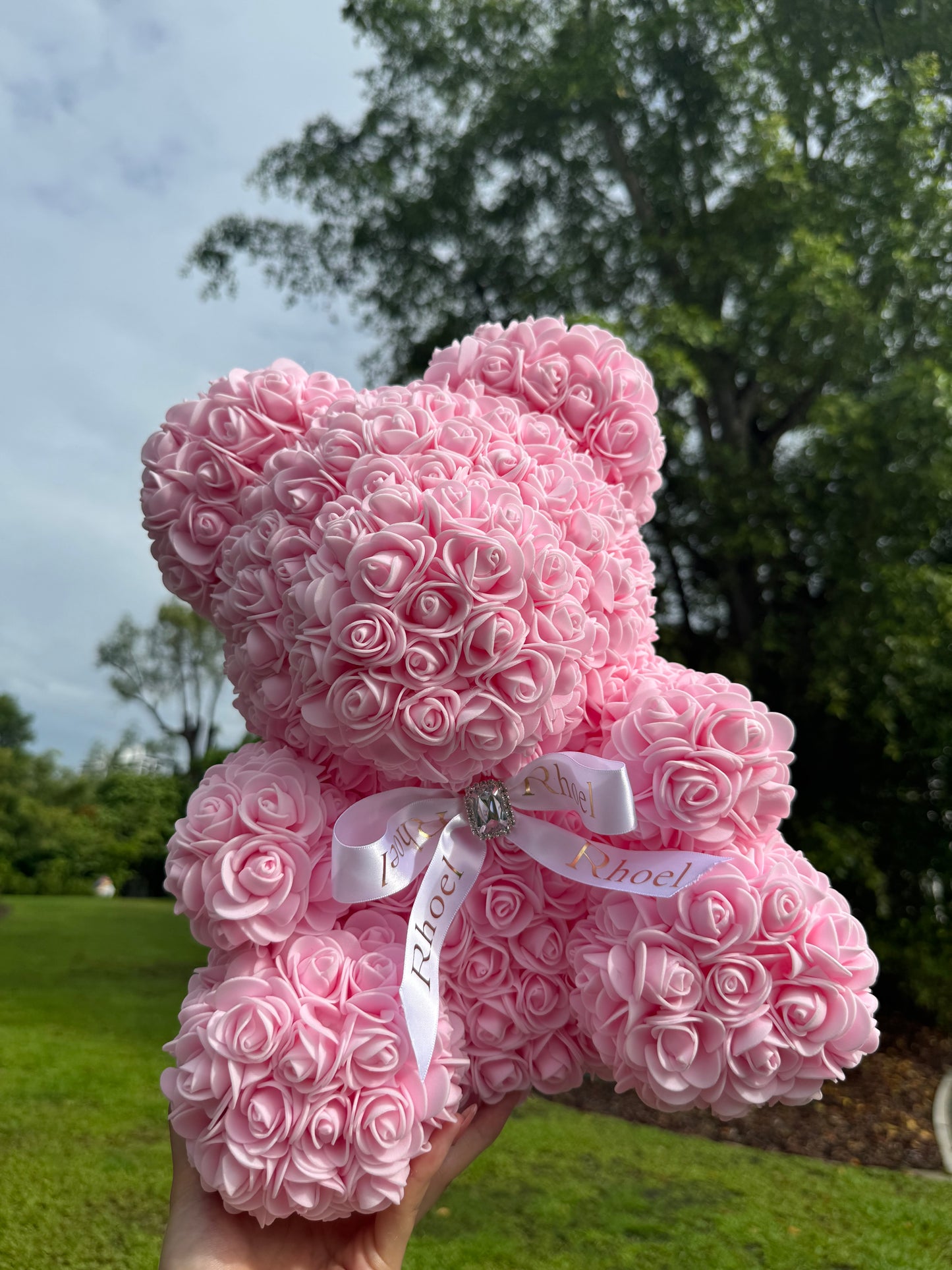 Fairy Pink Rose Bear - Rhoel