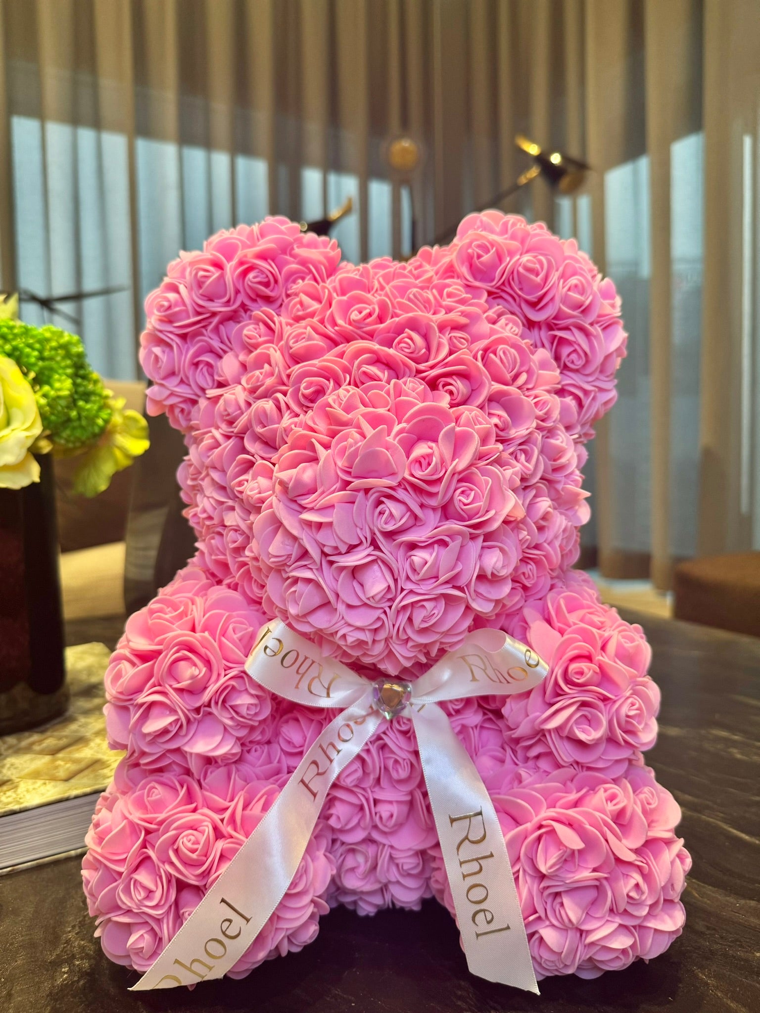 Candy Pink Rose Bear - Rhoel