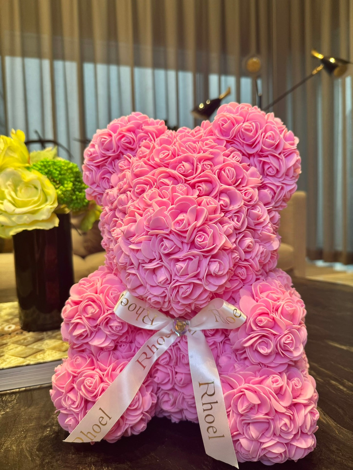 Candy Pink Rose Bear - Rhoel