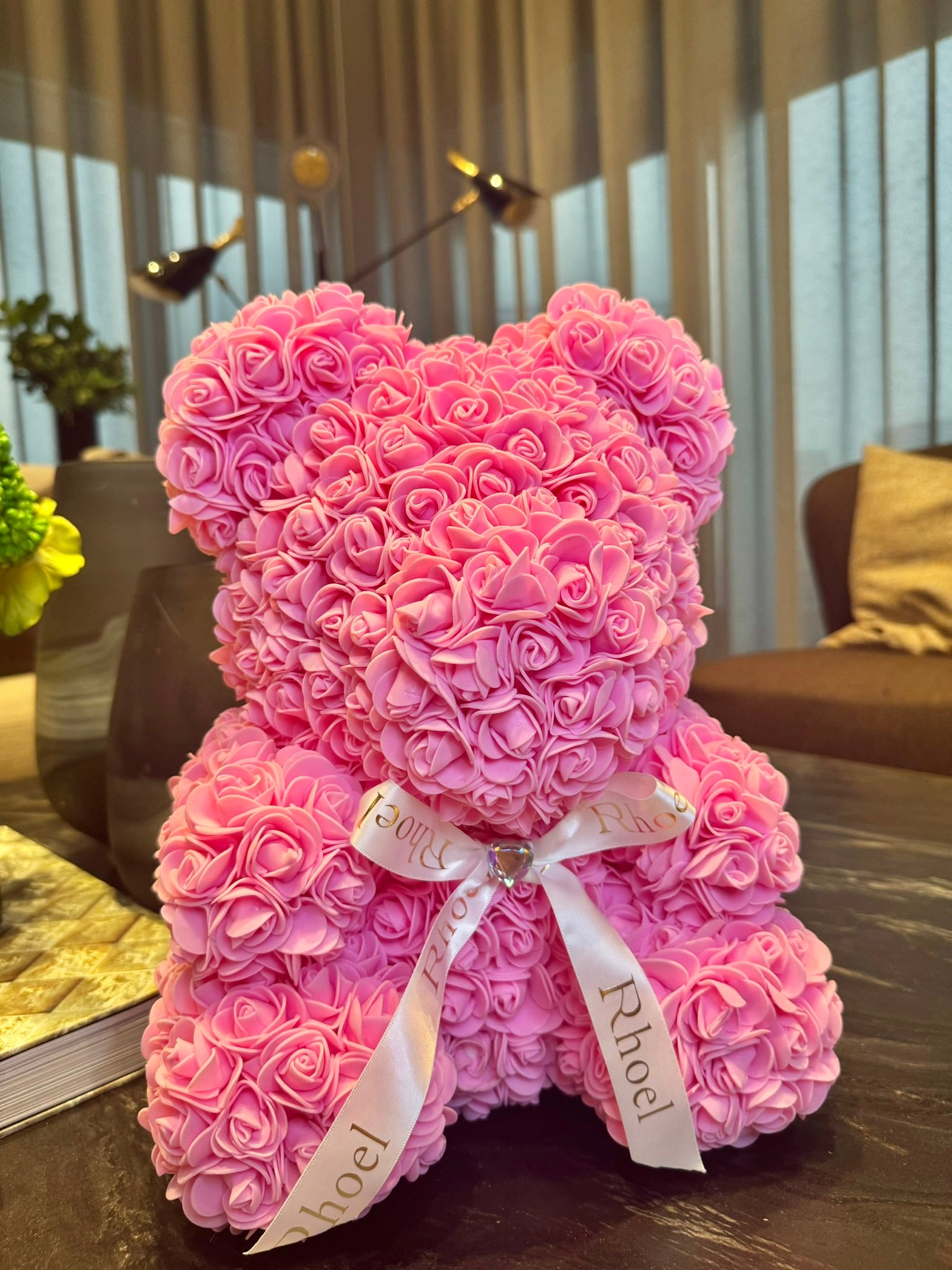 Candy Pink Rose Bear - Rhoel