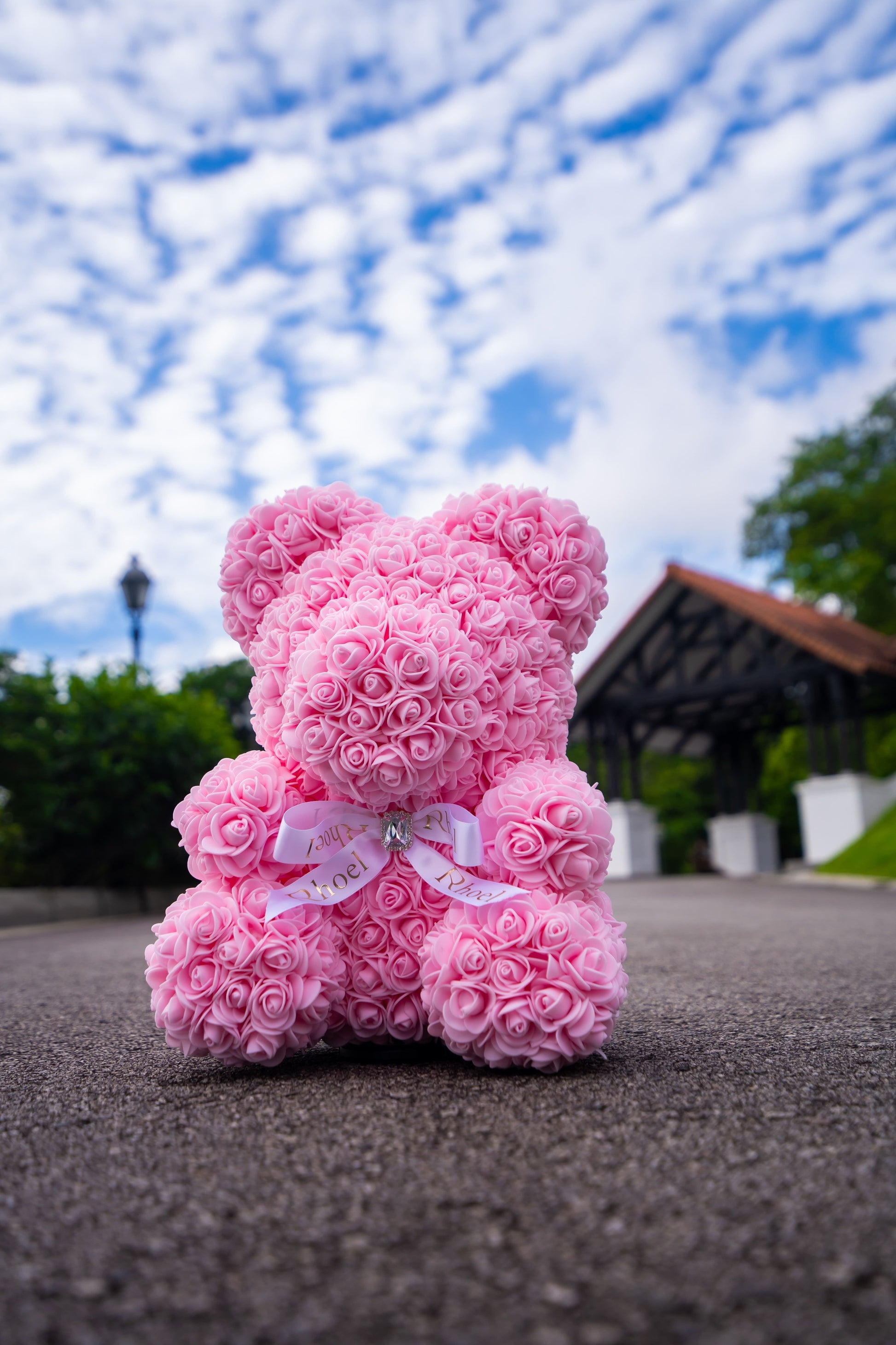 Fairy Pink Rose Bear - Rhoel