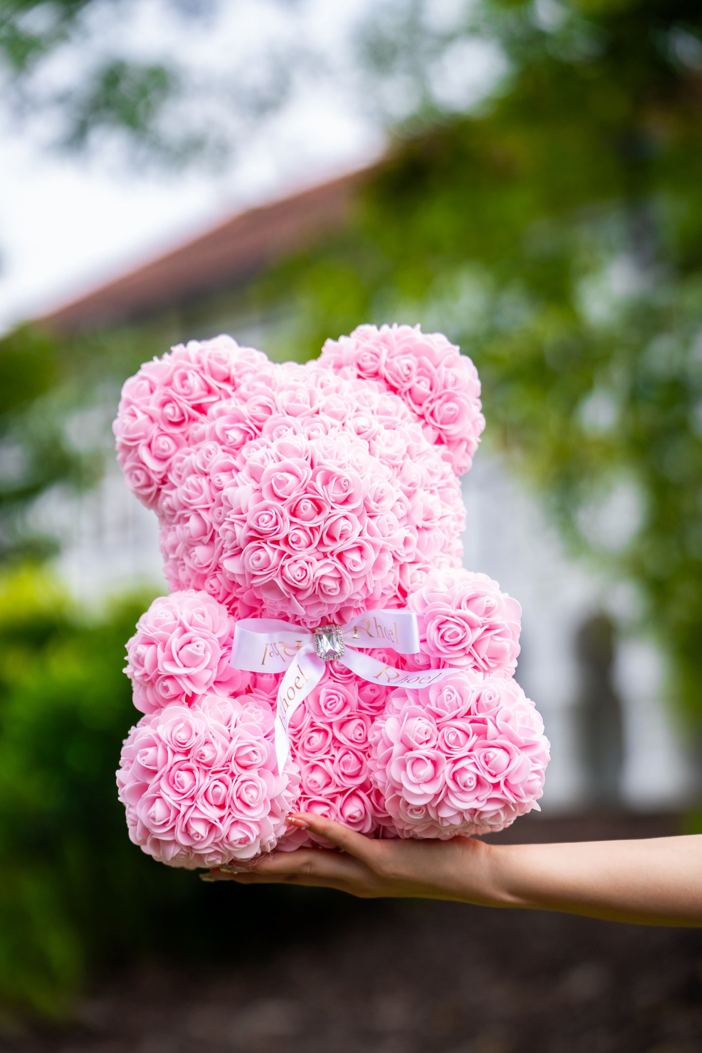 Fairy Pink Rose Bear - Rhoel