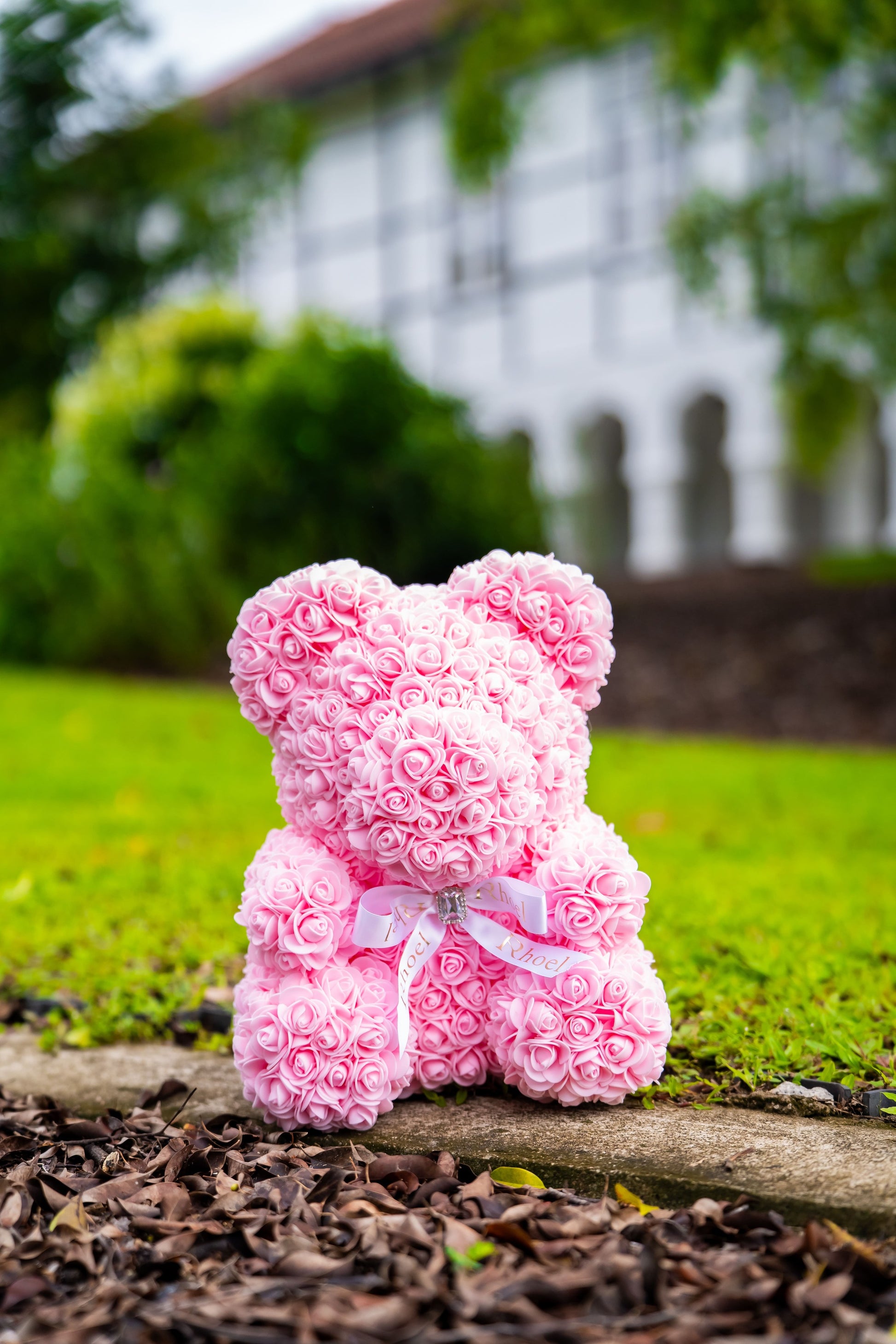 Fairy Pink Rose Bear - Rhoel